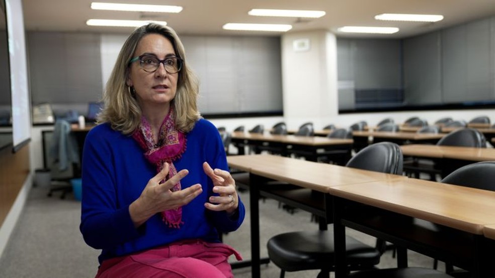 Professora da Fundação Getúlio Vargas (FGV), Carla Beni diz que governo poderia taxar importação de material reciclado para proteger mercado interno — Foto: Fernando Otto/BBC News Brasil