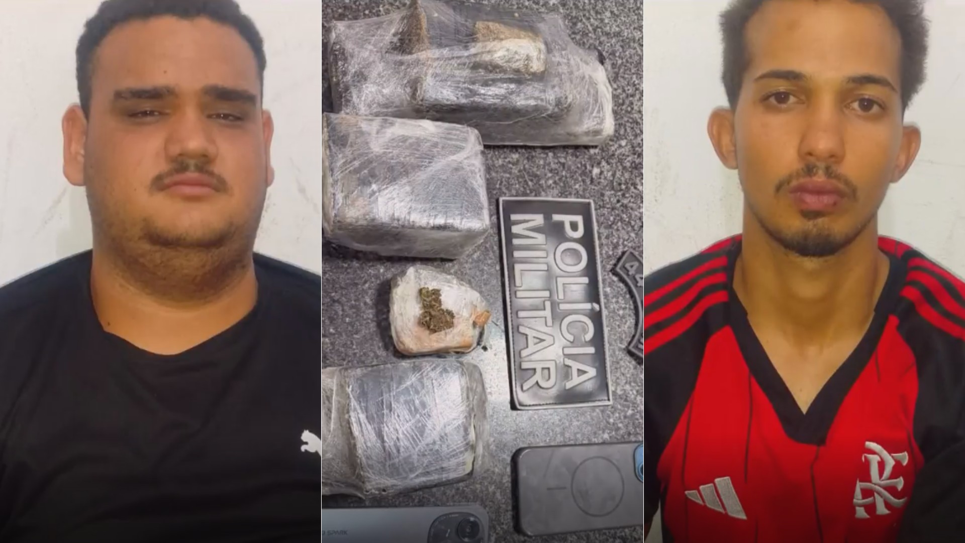 Dois homens são presos com drogas durante abordagem policial em Buriti