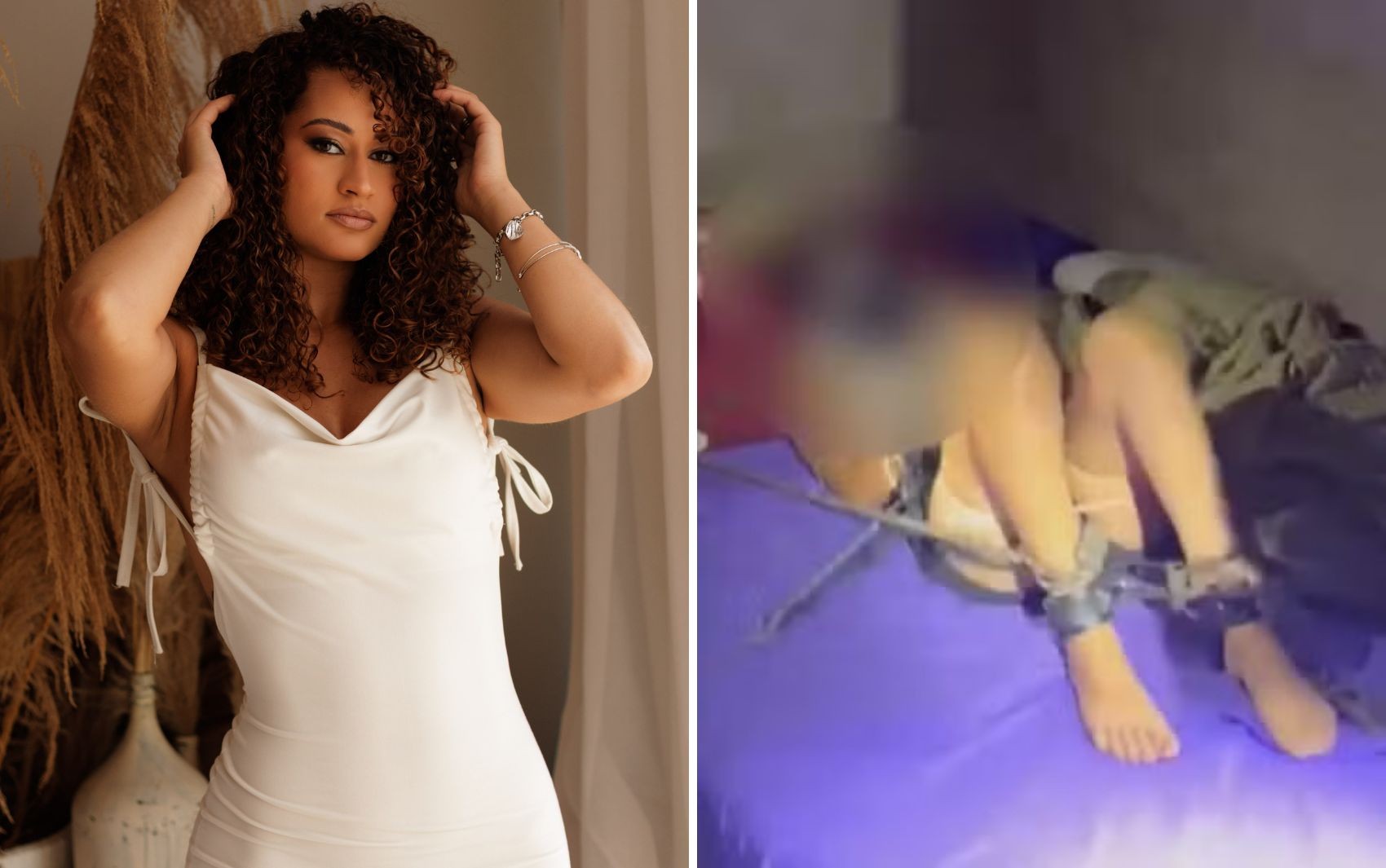 Jovem é encontrada amordaçada e acorrentada após ser sequestrada pelo ex, diz polícia; vídeo