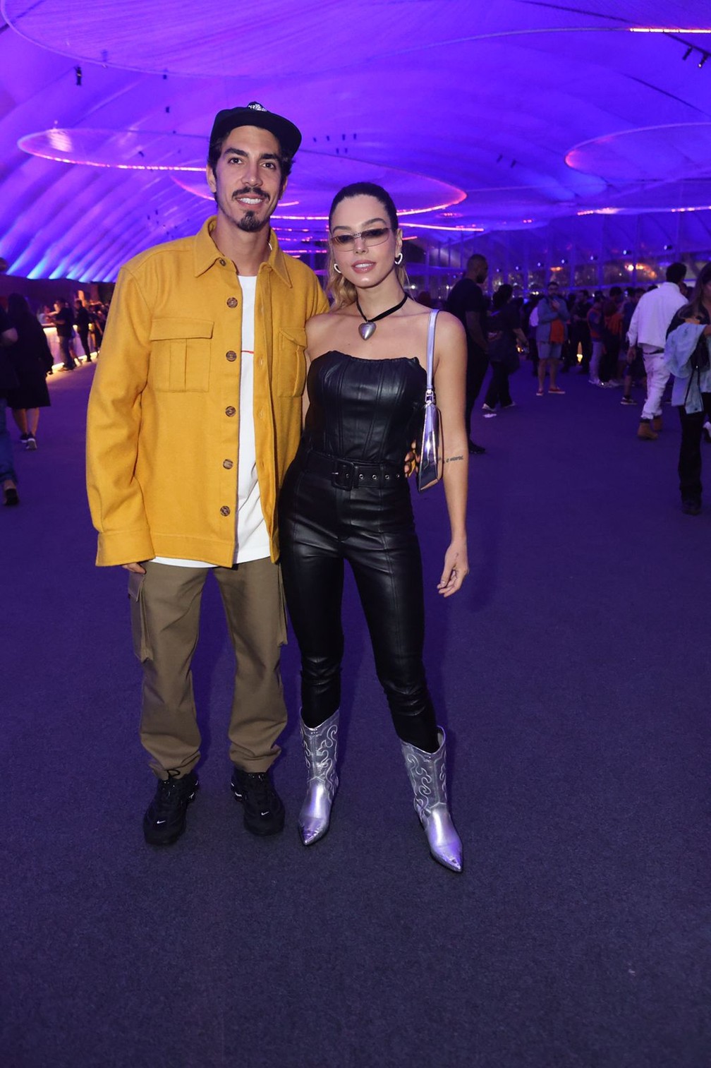 Gabriel David e Giovana Lancelotti no segundo dia de Rock in Rio 2022 — Foto: Reginaldo Teixeira