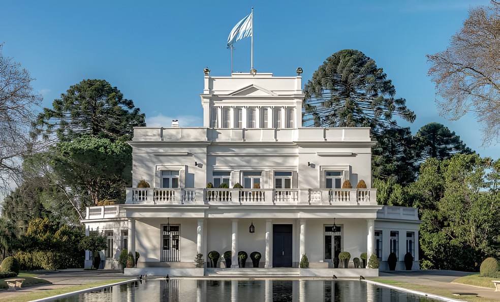 A Quinta de Olivos, residência oficial do presidente da Argentina — Foto: Governo da Argentina