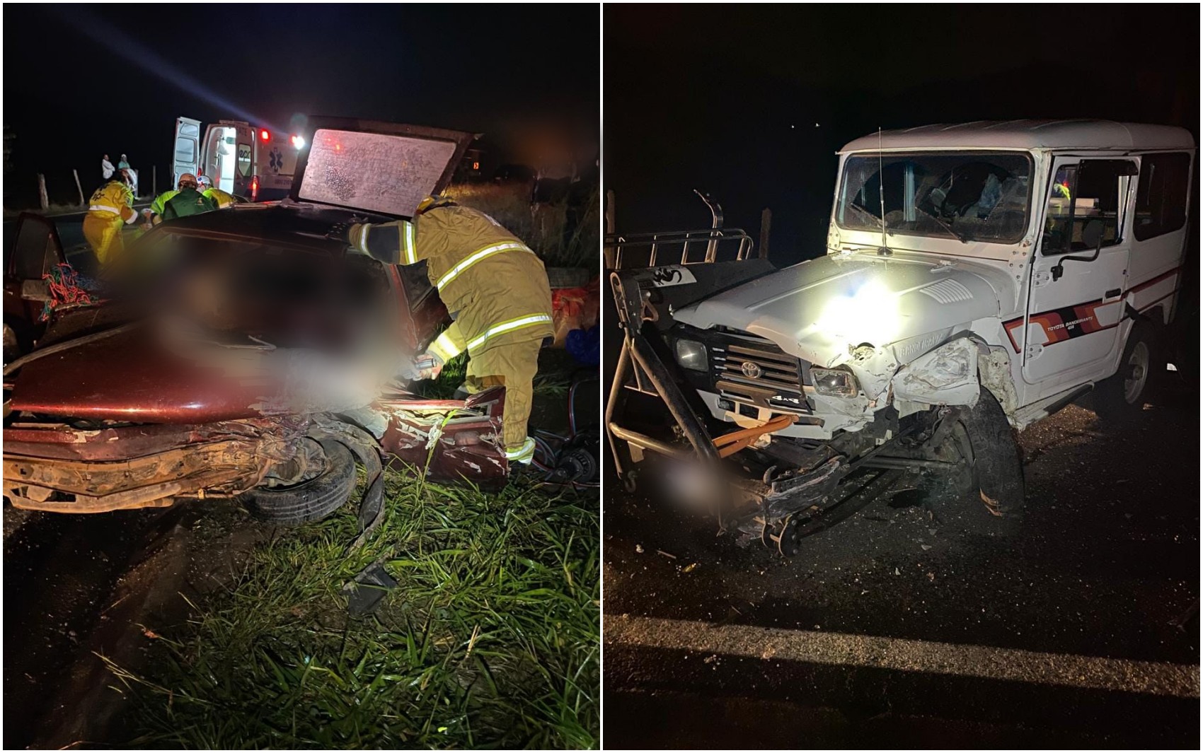 Motorista fica preso às ferragens após batida frontal entre carros na MG-455; veja outras ocorrências