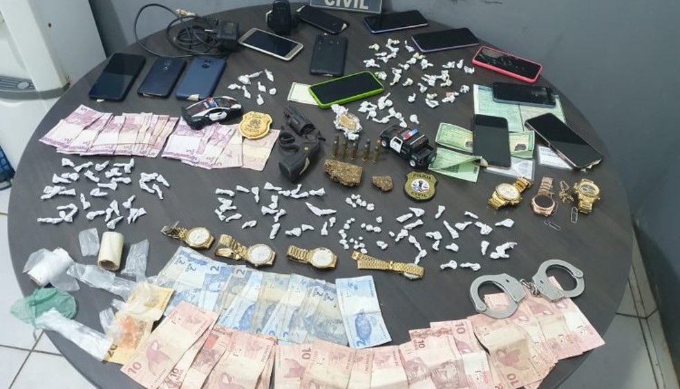 Seis pessoas são presas por envolvimento no tráfico de drogas em Miranda do Norte — Foto: Divulgação/Polícia Civil do Maranhão