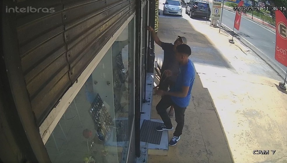 Dono de joalheria é alvo de tentativa de assalto em Belém — Foto: Reprodução / TV Liberal
