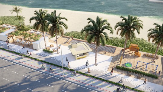 Recife dá início a reforma que vai transformar orla em parque linear integrando 11 quilômetros de praia - Foto: (Prefeitura do Recife)