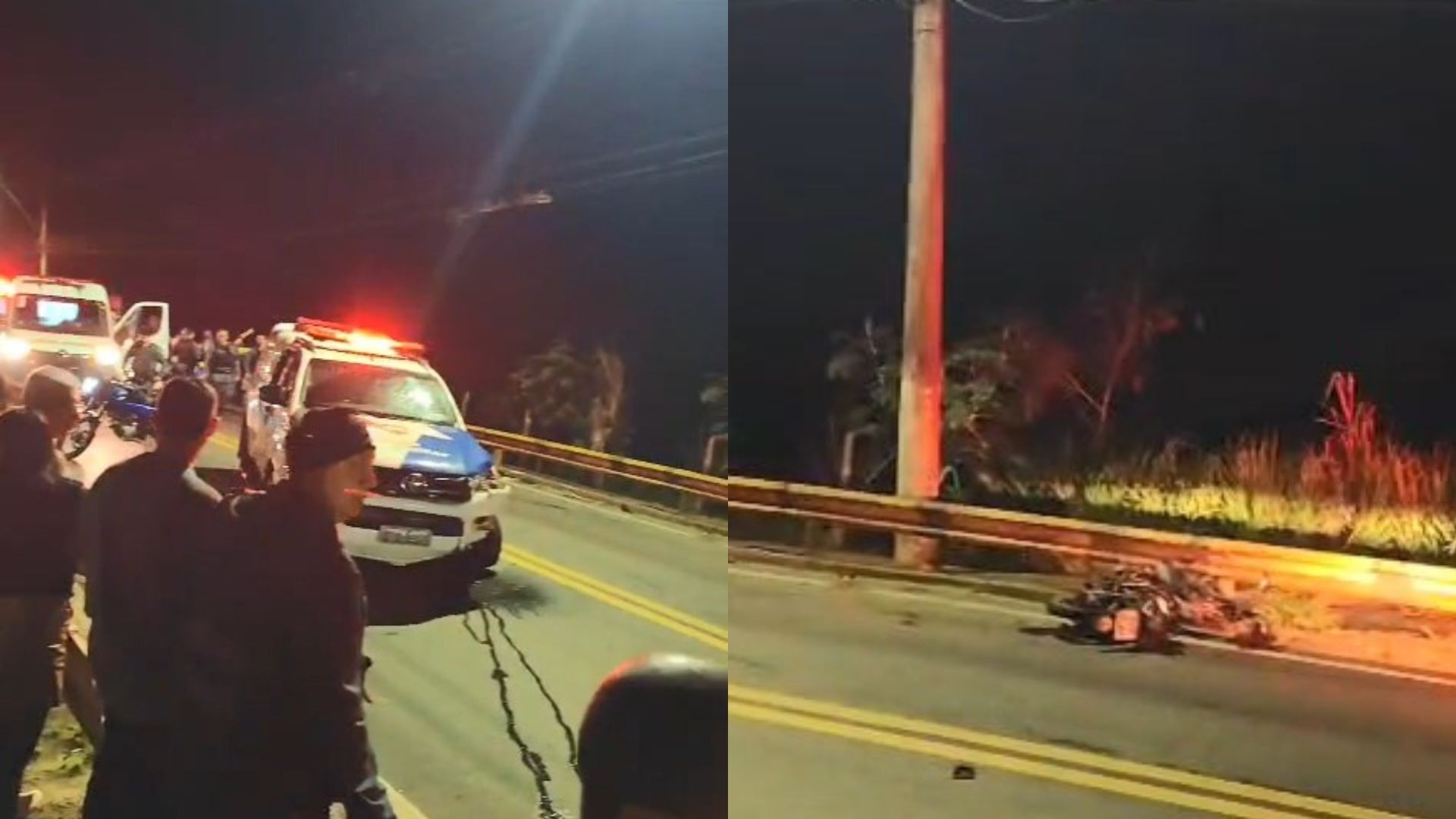 Motociclista morre após bater de frente com viatura da PM durante perseguição no ES 