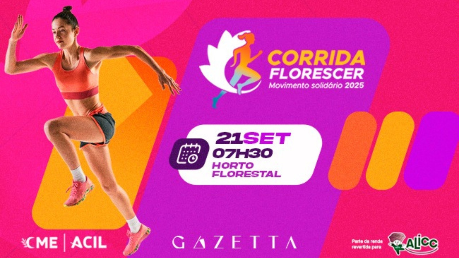 Corrida Florescer reúne esporte, família e solidariedade no Horto Florestal