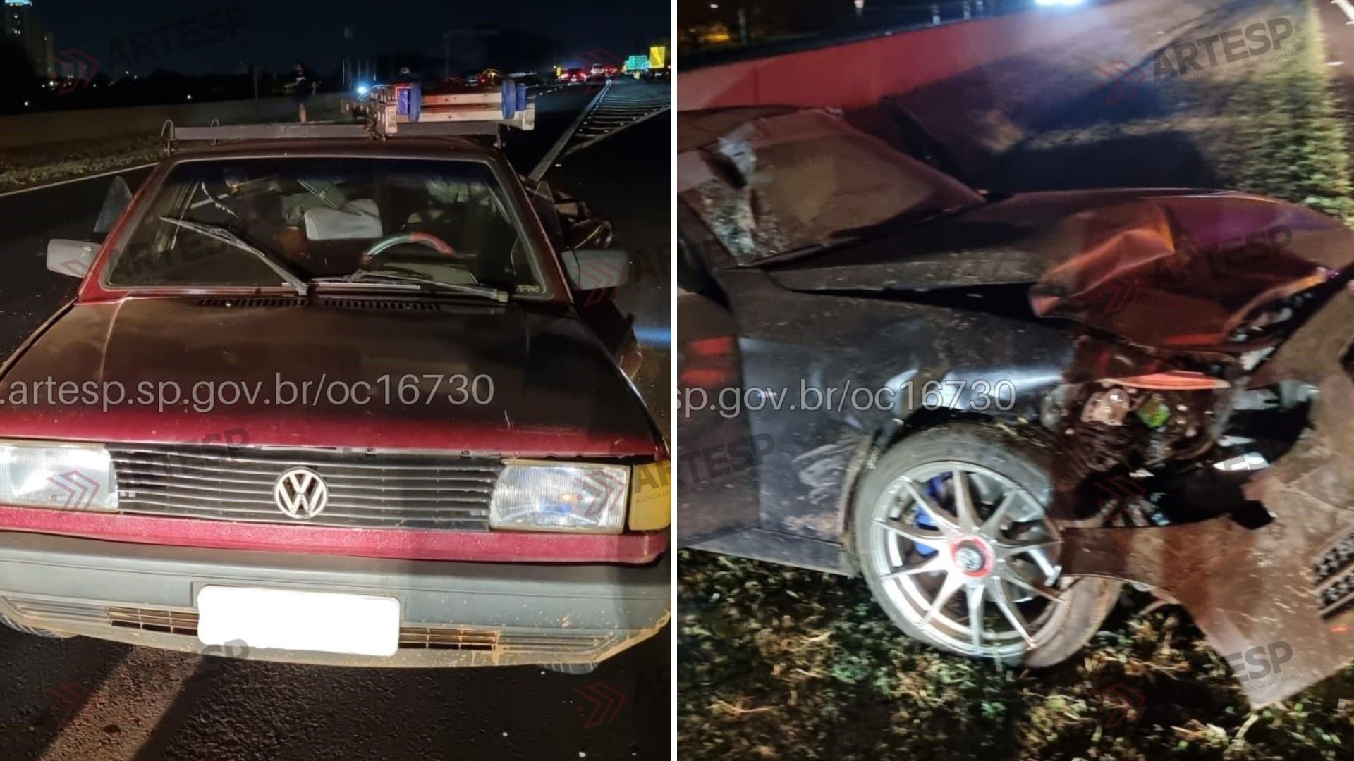 Acidente entre Gol e BMW causa morte no Anel Viário Sul em Ribeirão Preto