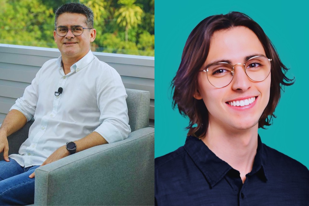 Candidatos a prefeito de Manaus na disputa pelo 2º turno. — Foto: Reprodução