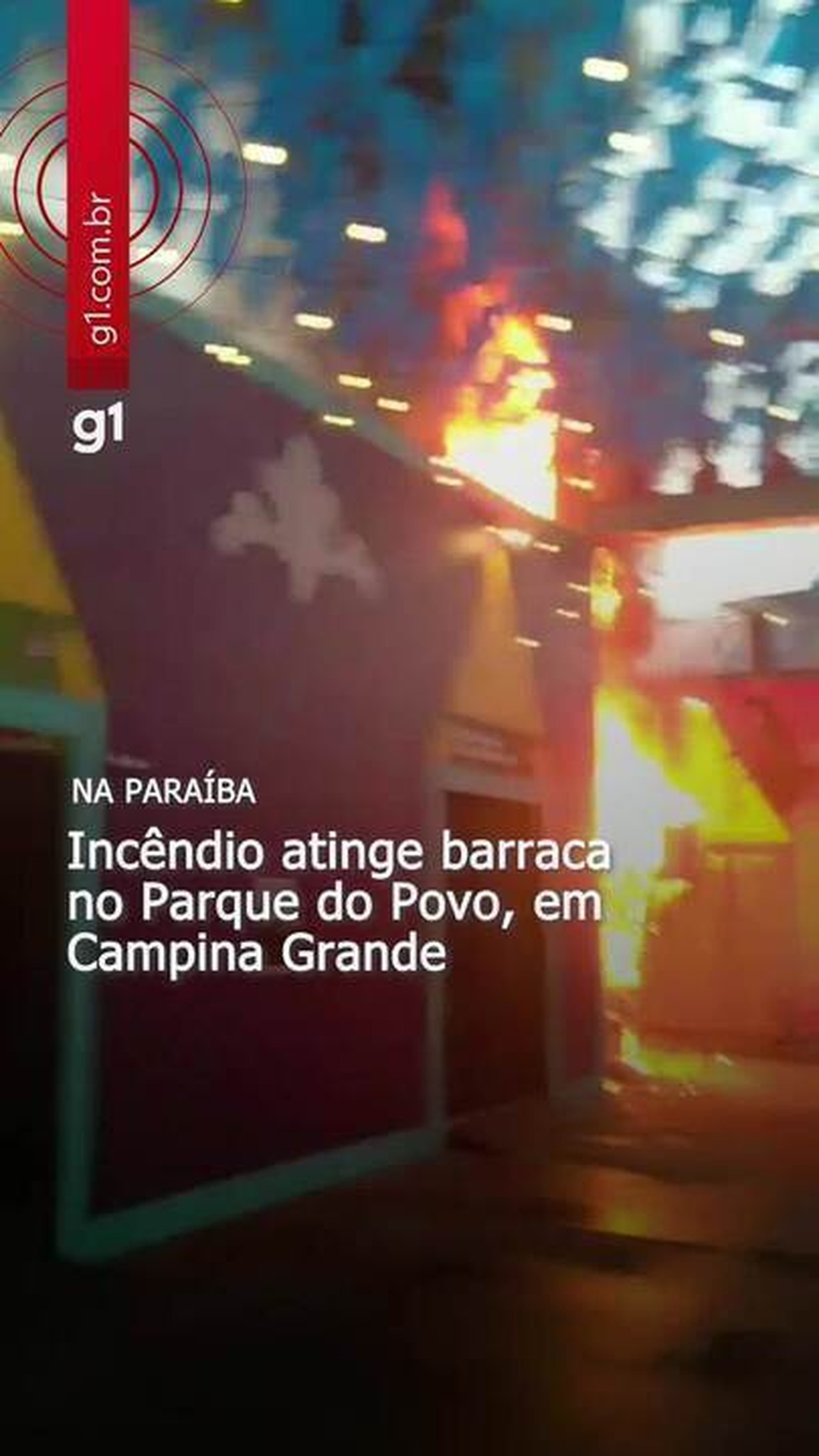 MPPB instaura inquérito para apurar incêndio em barracas do Parque do Povo, em Campina Grande