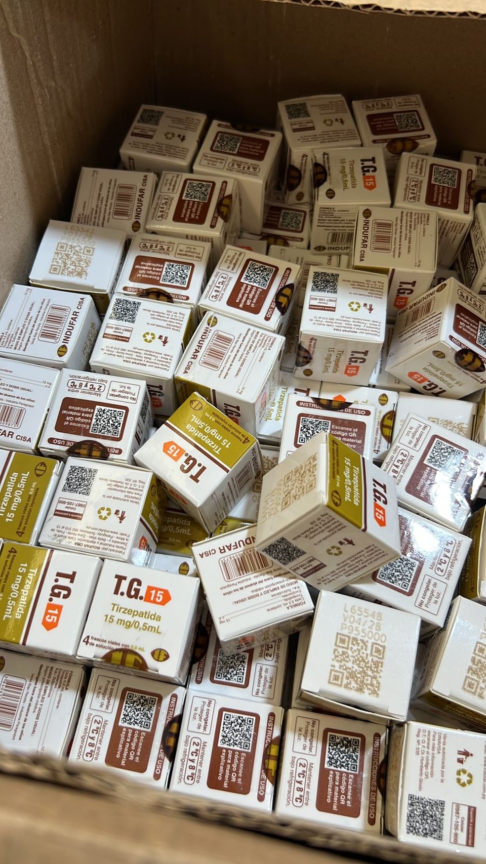 Produtos terapêuticos apreendidos em Natal — Foto: PF/Divulgação