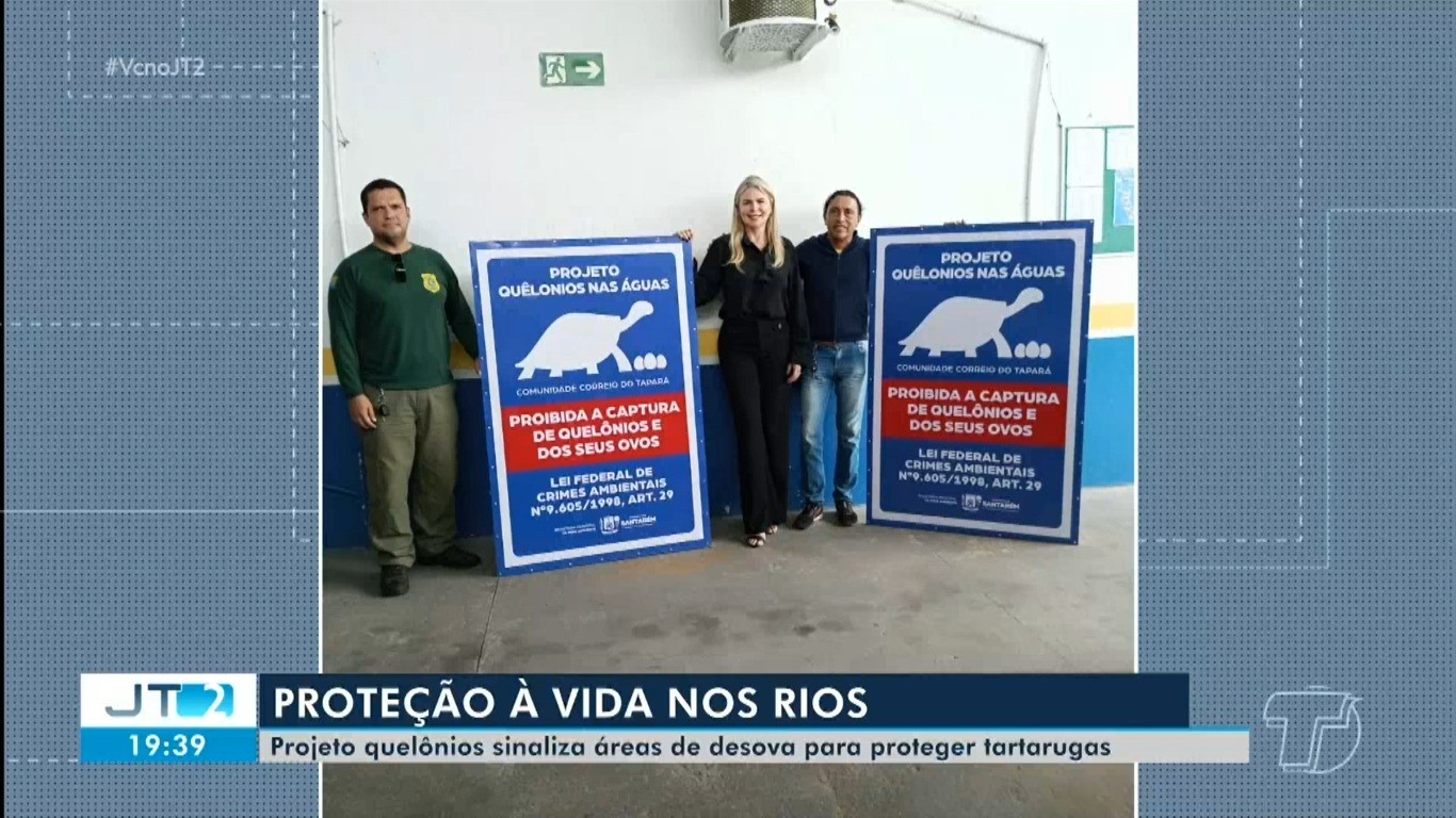 Novas Placas reforçam proteção a quelônios na região do Tapará, em Santarém