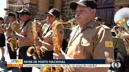 Banda da PM faz apresentação em homenagem ao 163 anos de Porto Nacional