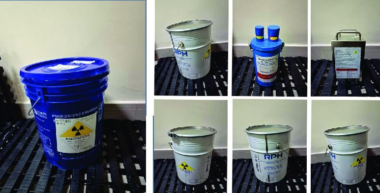 Duas das cinco latas do material radioativo furtado em São Paulo são encontradas em terreno baldio pela polícia