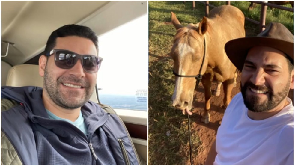 Um dos maiores traficantes da América do Sul, Rodrigo Alvarenga Paredes se apresentava como empresário, fazendeiro e herdeiro — Foto: Montagem/g1