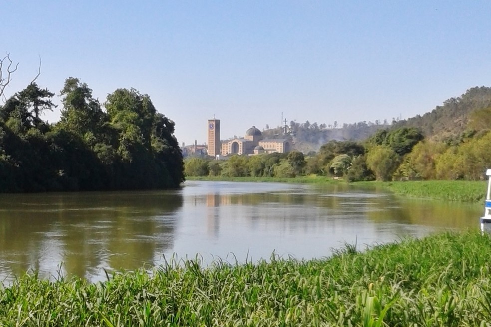 Imagem da santa foi encontrada no rio Paraíba do Sul em 1717 — Foto: Divulgação/Arquidiocese de Aparecida