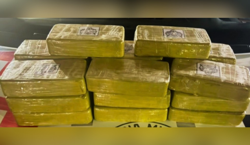 Polícia Militar apreende mais de 20 kg de cocaína, cigarros e pneus de origem estrangeira em Teodoro Sampaio (SP) — Foto: Polícia Militar/Divulgação