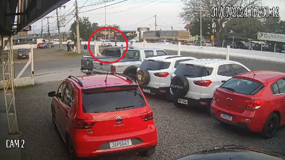 Pedestre morre após ser atropelada em Santa Maria — Foto: Reprodução