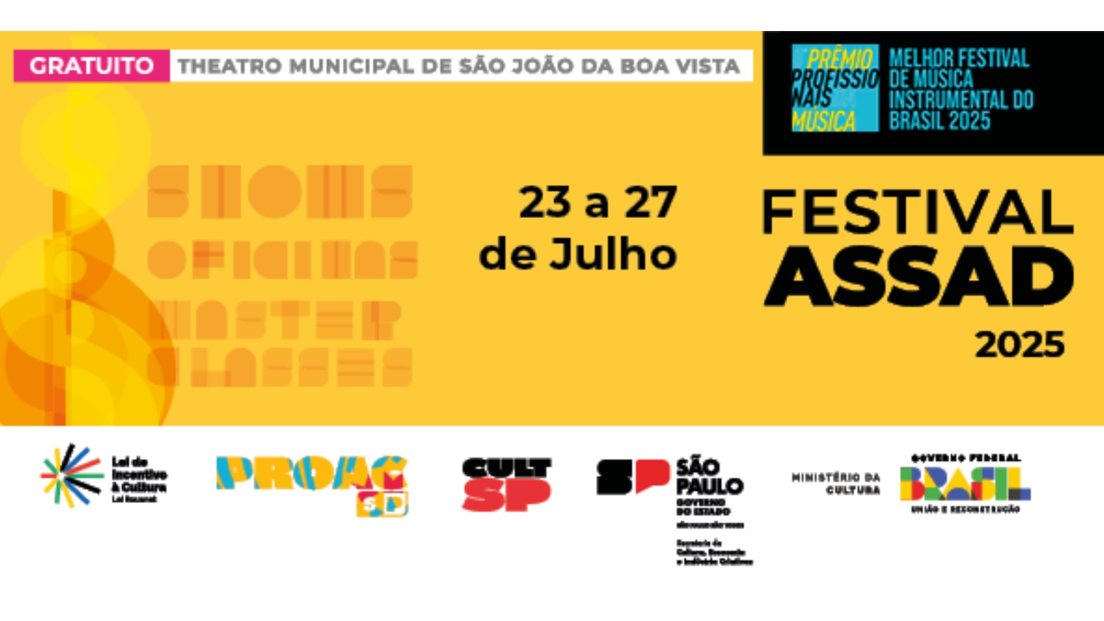 Festival Assad 2025 será de 23 a 27 de julho
