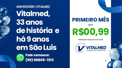 Vitalmed launches promotion with the first month for R$0.99 in São Luís