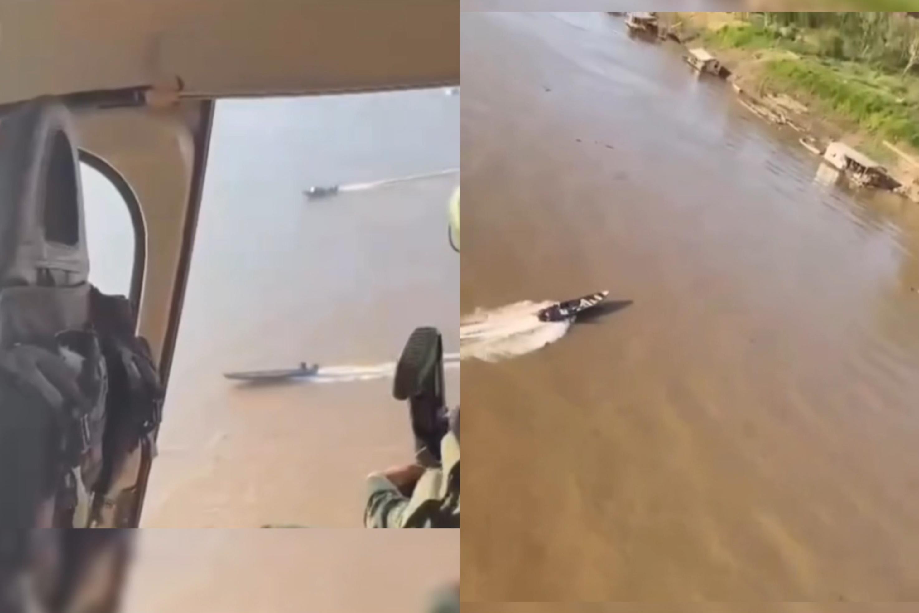 Perseguição com helicóptero e barcos termina com prisão por pesca ilegal no rio Madeira