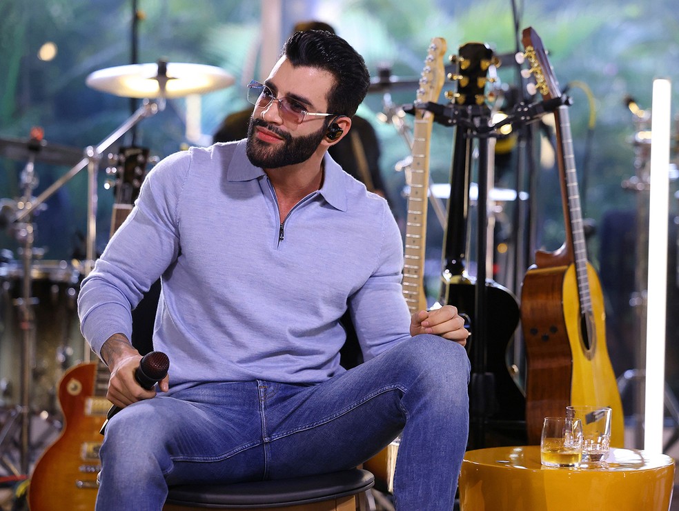 Gusttavo Lima gravou o álbum ‘Feito à mão’ na casa em que reside no município de Bela Vista de Goiás (GO) — Foto: Divulgação