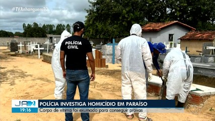 Corpo de homem assassinado é exumado para andamento da investigação