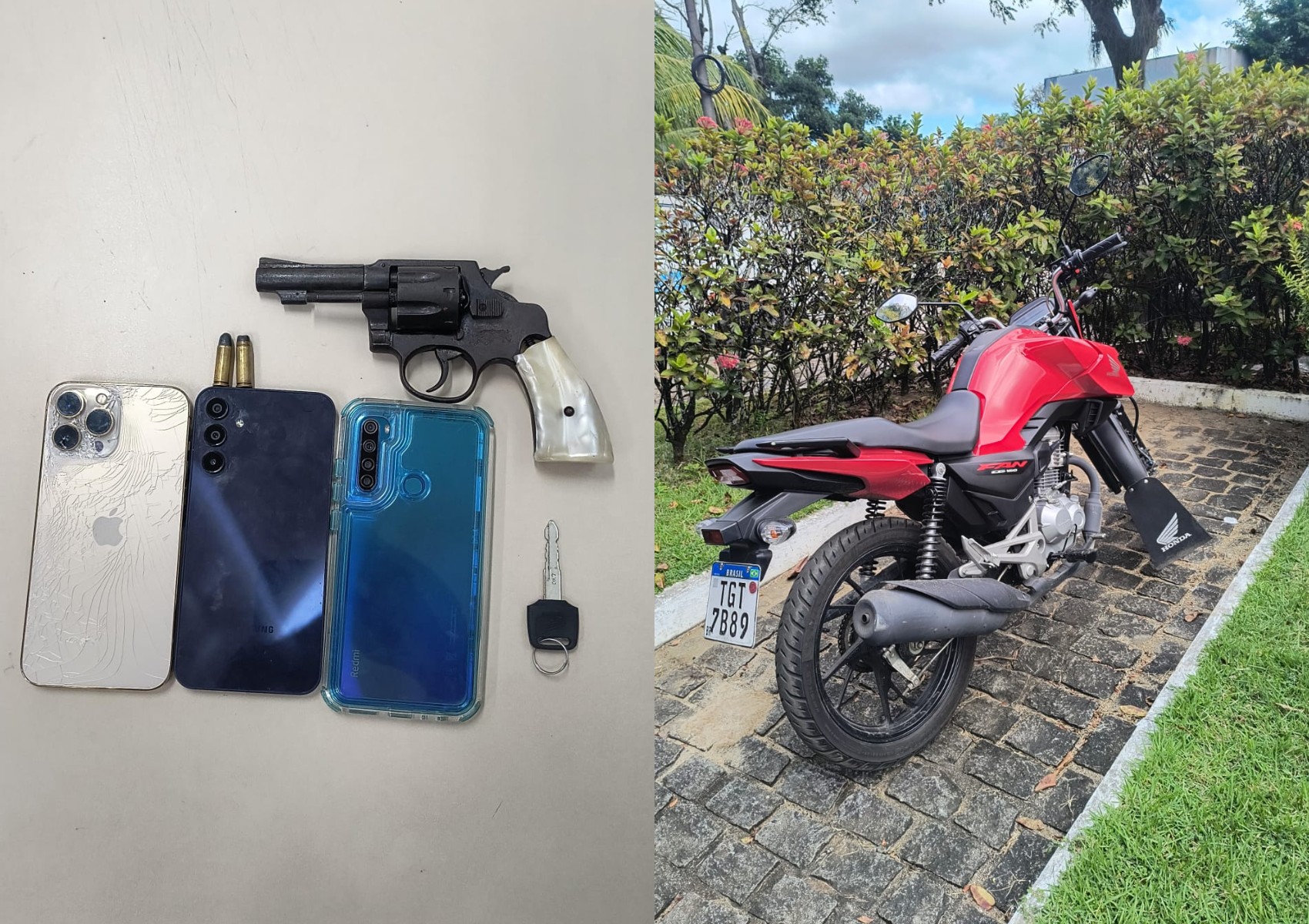 Funcionário terceirizado da Embasa é preso suspeito de roubar motocicleta e celulares na Bahia
