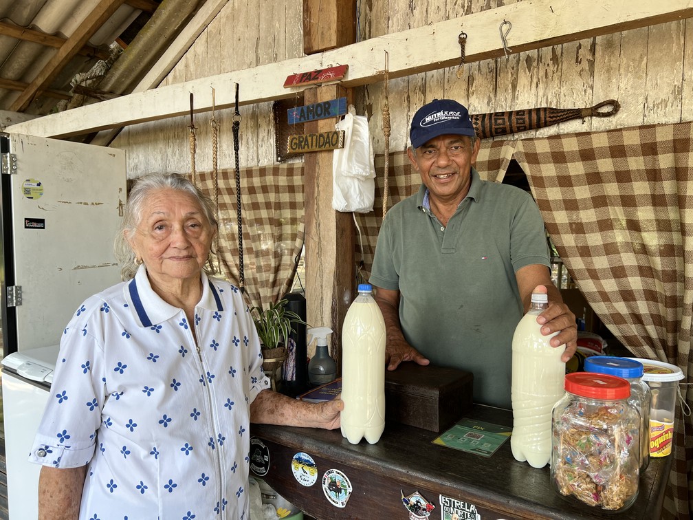 A tradição de derivados de queijo é algo que atravessa gerações na família Sousa e Silva, em Amajari, Norte de Roraima — Foto: Caíque Rodrigues/g1 RR