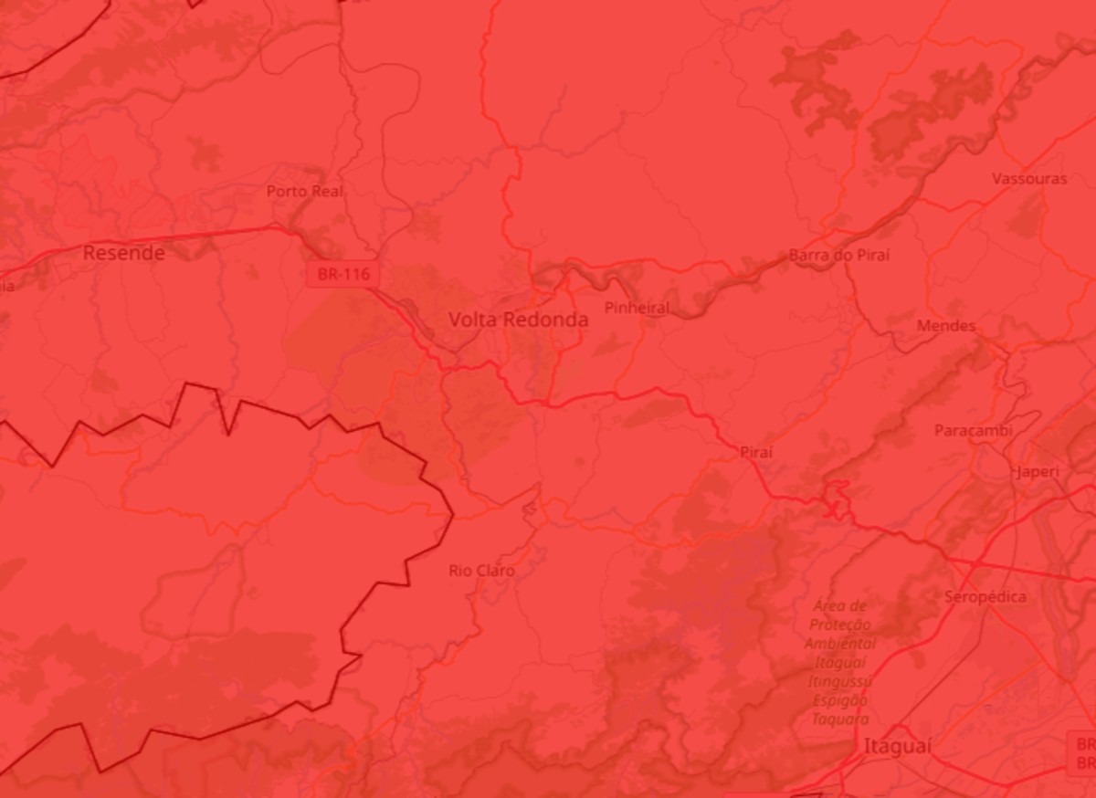Inmet emite alerta de grande perigo para acumulado de chuvas para cidades do Sul do Rio e Costa Verde