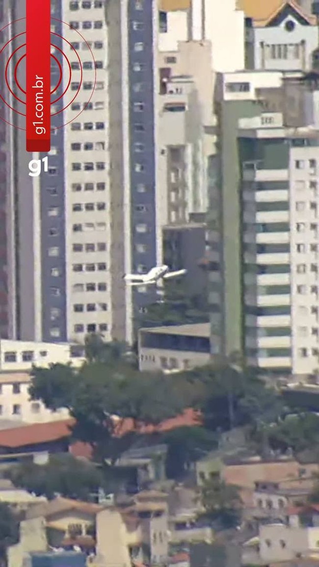 Globocop mostra momento em que avião bate em prédio de BH