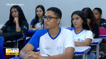 Estudantes se preparam para as provas do vestibular da Unitins