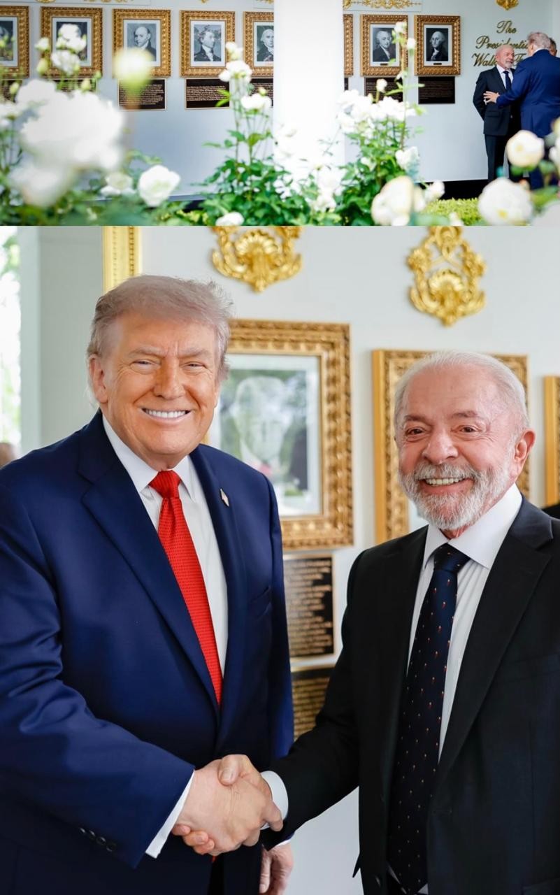 Lula posta fotos de encontro privado com Trump na Casa Branca; veja