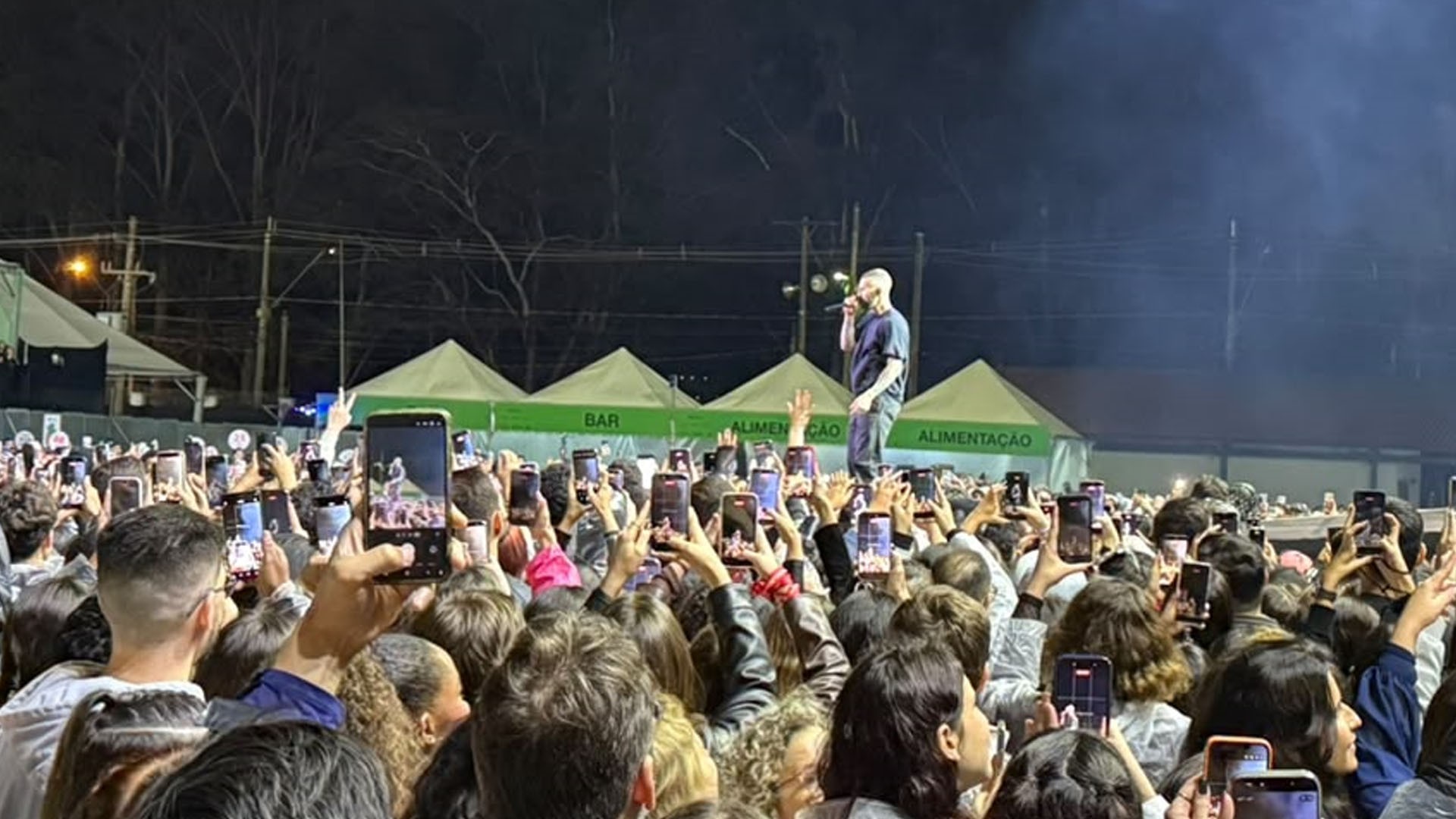 Maroon 5 em Rio Preto — Foto: Henrique Souza/g1