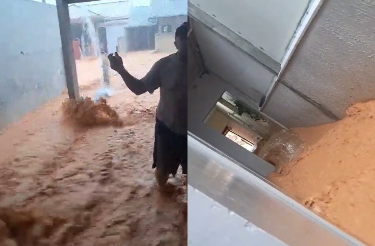 Chuva forte causa alagamentos e interdita rodovia na Grande Florianópolis; VÍDEO