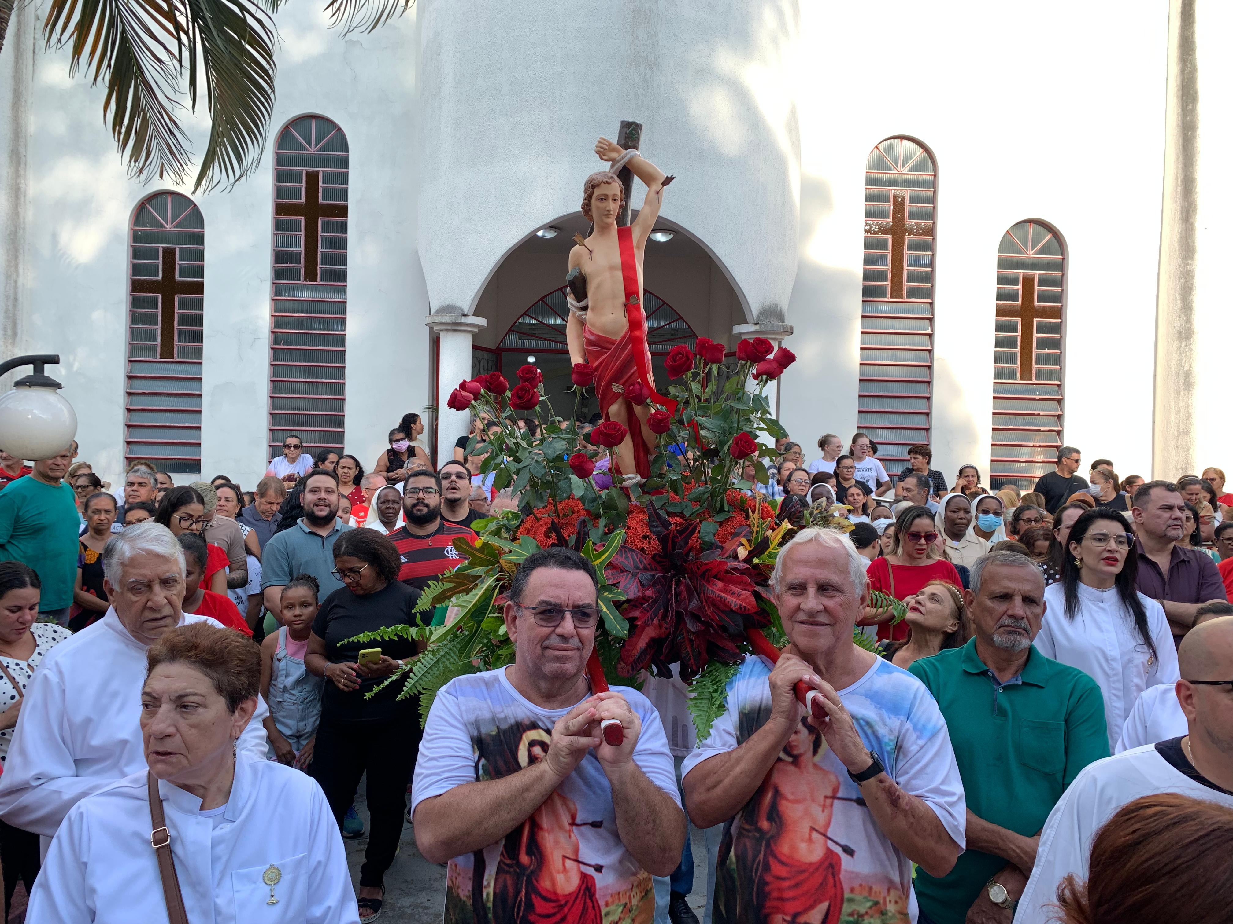 Festa de São Sebastião tem procissão e missa no último dia de programação na capital e interior do Acre