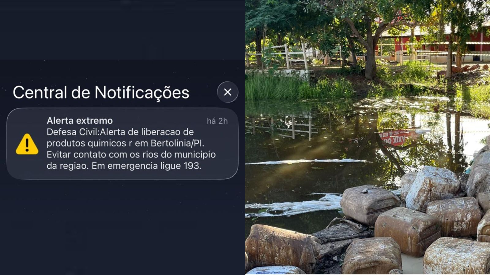 Galões de veneno em balneário: órgãos apuram danos ambientais após caminhão tombar no PI
