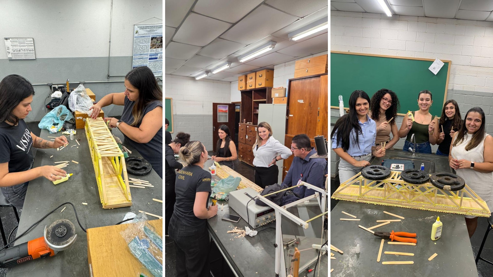 Como ponte de palitos de picolé consegue suportar mais de 430 kg? Entenda os conceitos de engenharia