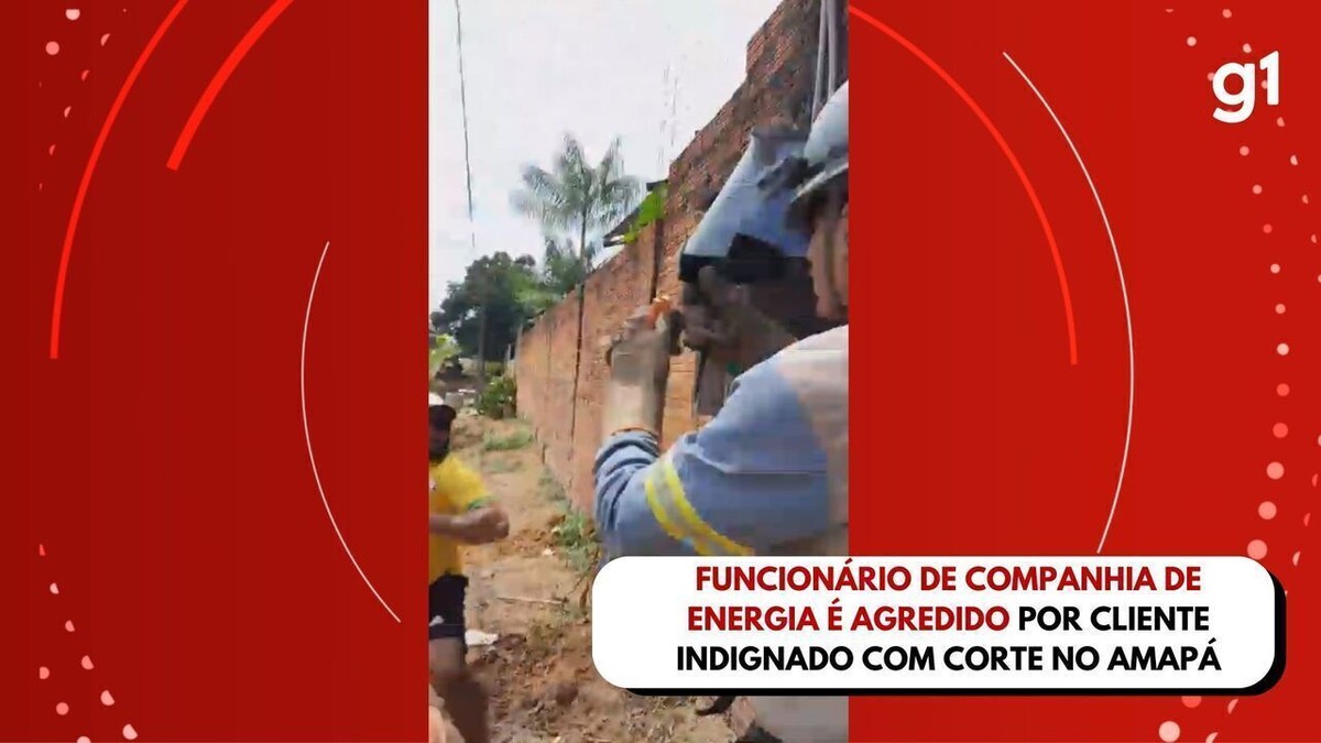 VÍDEO: funcionário de companhia de energia é agredido por cliente indignado com corte no Amapá