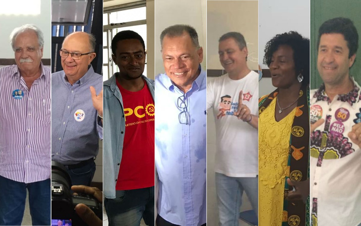 Candidatos ao governo da Bahia nas eleições 2018 registram voto