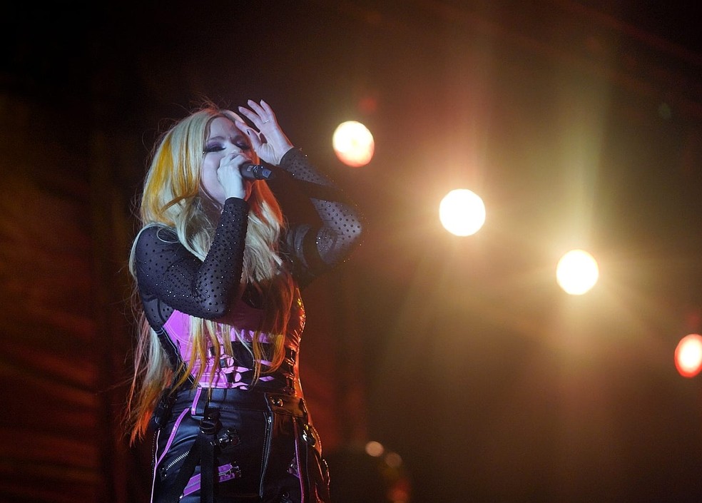 Avril Lavigne canta no Rock in Rio 2022 — Foto: Marcos Serra Lima/g1