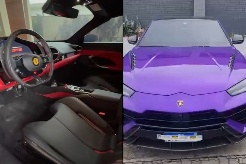 Carros do empresário Rodrigo Morgado foram apreendidos em Bertioga e São Paulo — Foto: Polícia Federal/Divulgação