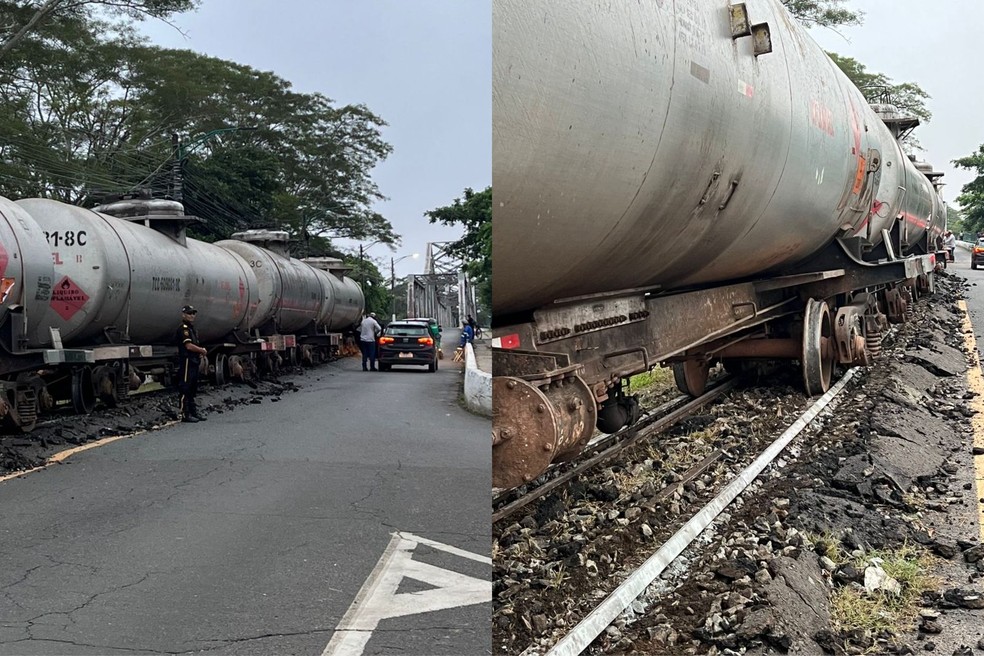 Trem descarrila e interdita Ponte Metálica, entre Timon e Teresina | G1