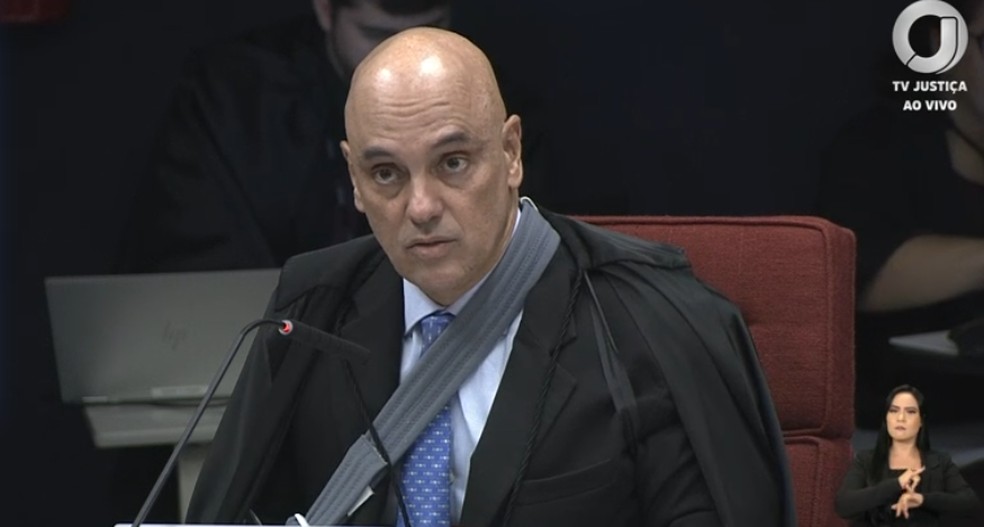 O ministro do STF Alexandre de Moraes — Foto: TV Justiça/Reprodução