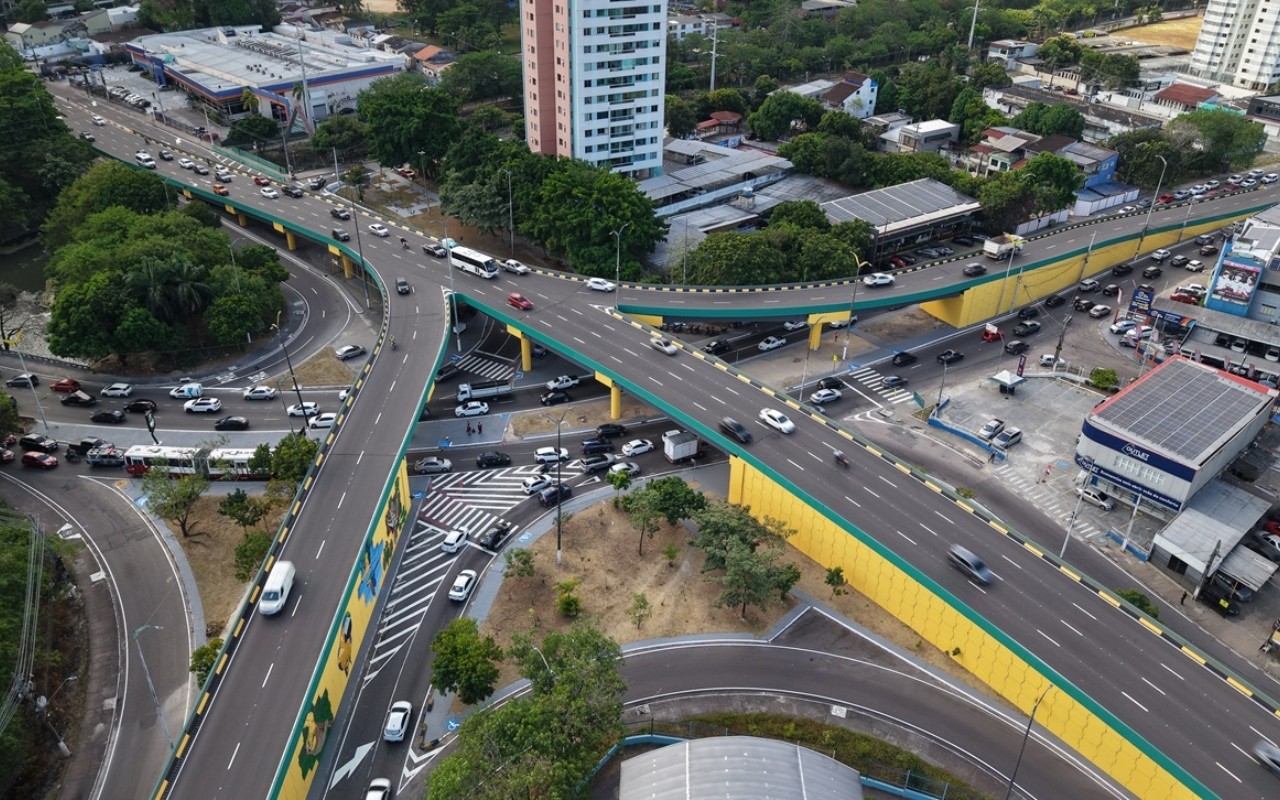 Viaduto Miguel Arraes será interditado entre domingo (9) e segunda-feira (10) em Manaus; veja como ficará trânsito e linhas de ônibus
