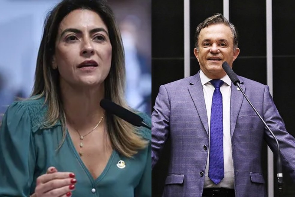 Soraya Thronicke (PSB) e Vander Loubet (PT). — Foto: Divulgação