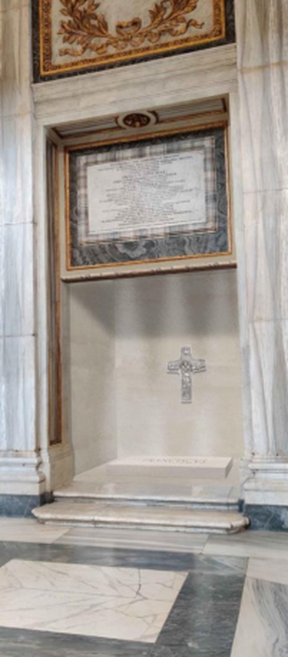 Projeto do túmulo do papa Francisco — Foto: Vaticano / Divulgação