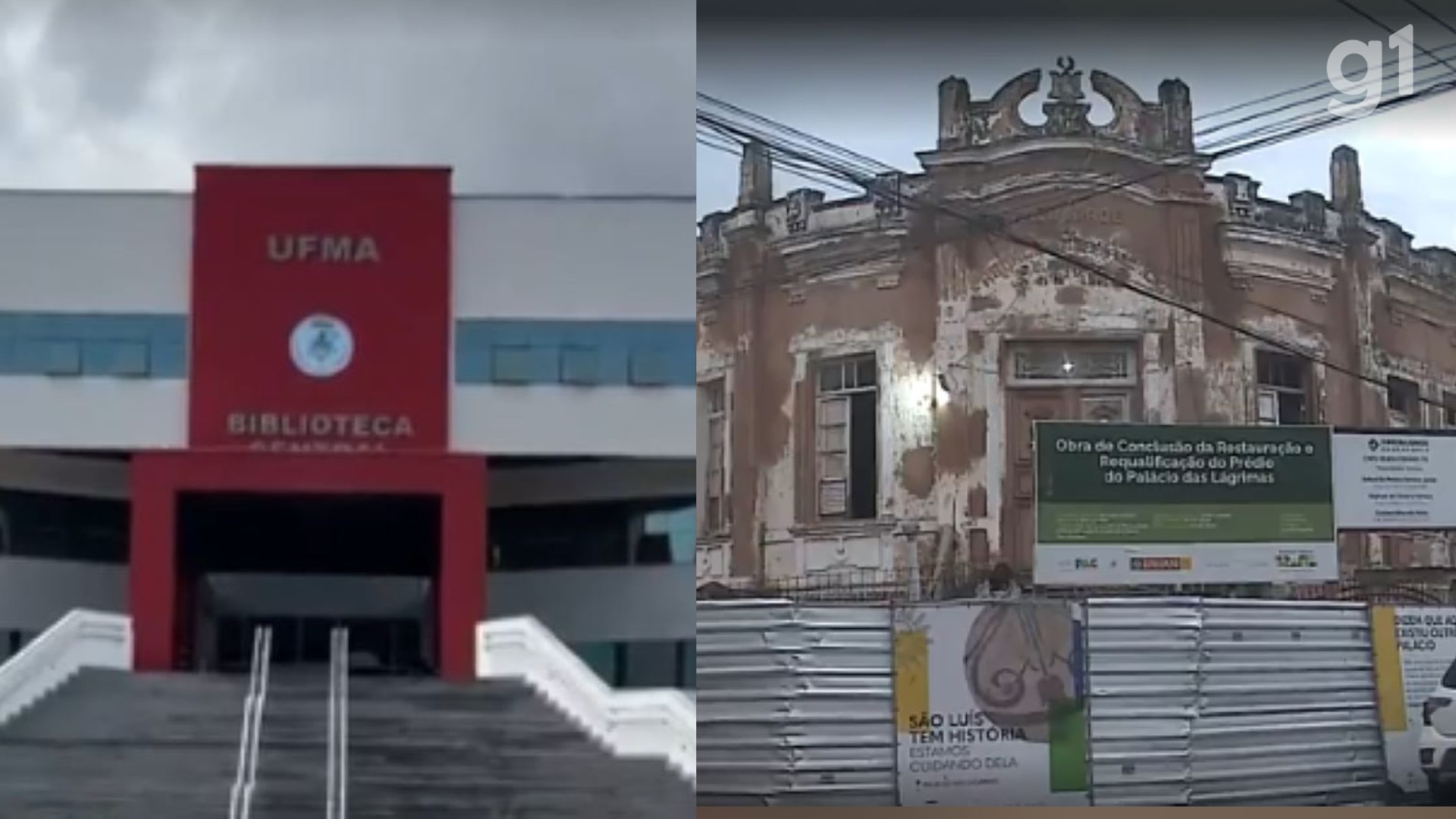 Após milhões investidos, obras da Biblioteca da UFMA e Palácio das Lágrimas continuam sem conclusão