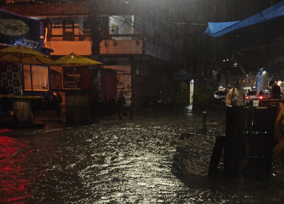 Alagamento em Rio das Pedras — Foto: Arquivo pessoal