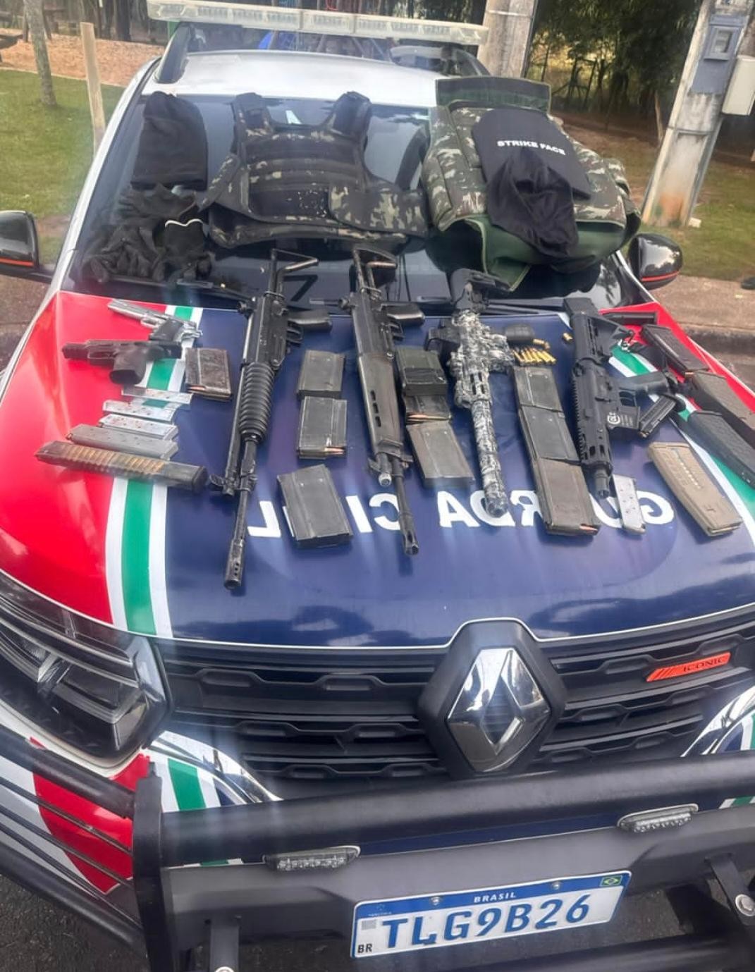 Suspeitos armados com fuzis são presos após perseguição e troca de tiros com a Guarda em Indaiatuba